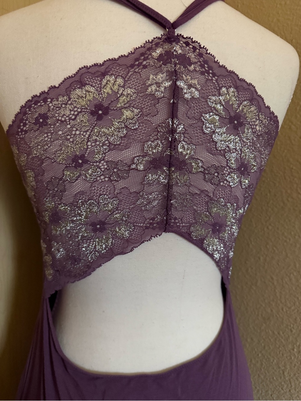 Victoria's Secret Deep Plum Lace-Trim Cami - Picture 5 of 7
